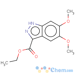 CAS No:29281-06-9 1H-Indazole-3-carboxylicacid, 5,6-dimethoxy-, ethyl ester