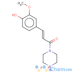 CAS No:292821-46-6 1-[3-(4-hydroxy-3-methoxyphenyl)-oxo-2-propenyl]-piperazine