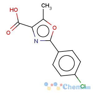 CAS No:2940-23-0 4-Oxazolecarboxylicacid, 2-(4-chlorophenyl)-5-methyl-