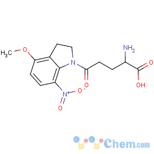 CAS No:295325-62-1 (2S)-2-amino-5-(4-methoxy-7-nitro-2,3-dihydroindol-1-yl)-5-oxopentanoic<br />acid