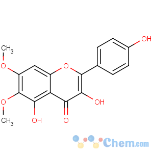 CAS No:29536-41-2 3,5-dihydroxy-2-(4-hydroxyphenyl)-6,7-dimethoxychromen-4-one