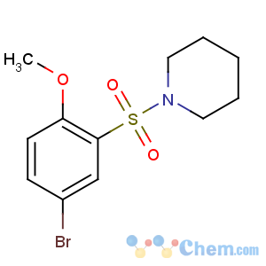 CAS No:295360-83-7 1-(5-bromo-2-methoxyphenyl)sulfonylpiperidine