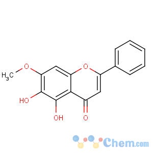 CAS No:29550-13-8 5,6-dihydroxy-7-methoxy-2-phenylchromen-4-one