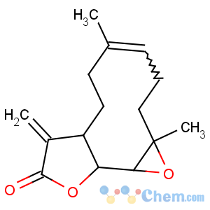CAS No:29552-41-8 Oxireno[9,10]cyclodeca[1,2-b]furan-9(1aH)-one,2,3,6,7,7a,8,10a,10b-octahydro-1a,5-dimethyl-8-methylene-