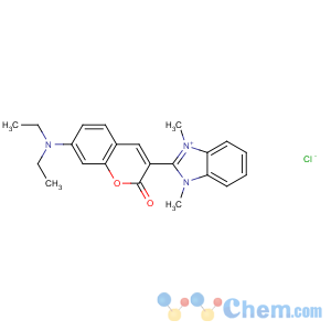 CAS No:29556-33-0 7-(diethylamino)-3-(1,<br />3-dimethylbenzimidazol-3-ium-2-yl)chromen-2-one