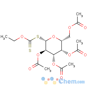 CAS No:29587-08-4 b-D-Galactopyranose, 1-thio-,2,3,4,6-tetraacetate 1-(O-ethyl carbonodithioate) (9CI)