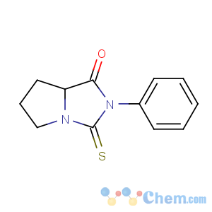 CAS No:29635-99-2 (7aS)-2-phenyl-3-sulfanylidene-5,6,7,7a-tetrahydropyrrolo[1,<br />2-c]imidazol-1-one