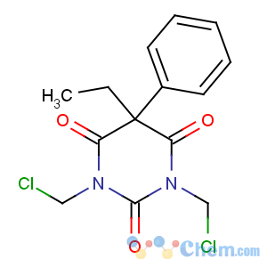 CAS No:29636-74-6 2,4,6(1H,3H,5H)-Pyrimidinetrione,1,3-bis(chloromethyl)-5-ethyl-5-phenyl-