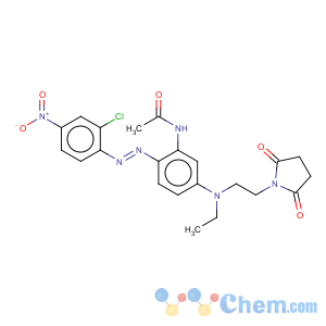 CAS No:29649-47-6 Acetamide,N-[2-[2-(2-chloro-4-nitrophenyl)diazenyl]-5-[[2-(2,5-dioxo-1-pyrrolidinyl)ethyl]ethylamino]phenyl]-