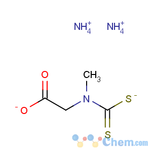 CAS No:29664-09-3 Glycine,N-(dithiocarboxy)-N-methyl-, diammonium salt (9CI)