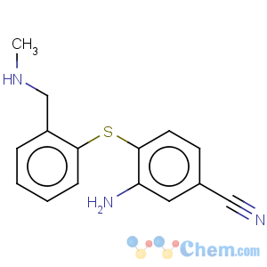 CAS No:296774-10-2 Benzonitrile,3-amino-4-[[2-[(methylamino)methyl]phenyl]thio]-