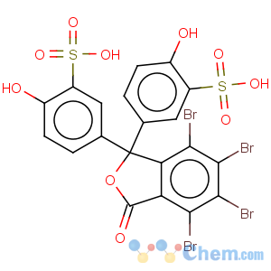 CAS No:297-83-6 Benzenesulfonic acid,3,3'-(4,5,6,7-tetrabromo-3-oxo-1(3H)-isobenzofuranylidene)bis[6-hydroxy- (9CI)