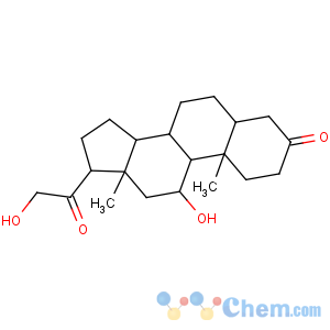 CAS No:298-25-9 Pregnane-3,20-dione,11,21-dihydroxy-, (5a,11b)-