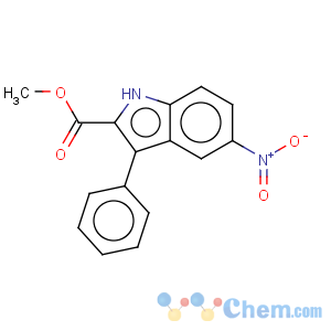 CAS No:298187-65-2 1H-Indole-2-carboxylicacid, 5-nitro-3-phenyl-, methyl ester