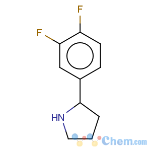 CAS No:298690-75-2 Pyrrolidine,2-(3,4-difluorophenyl)-