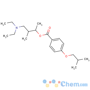 CAS No:299-61-6 [4-(diethylamino)-3-methylbutan-2-yl] 4-(2-methylpropoxy)benzoate