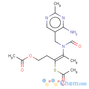 CAS No:299-89-8 Ethanethioic acid,S-[1-[2-(acetyloxy)ethyl]-2-[[(4-amino-2-methyl-5-pyrimidinyl)methyl]formylamino]-1-propen-1-yl]ester