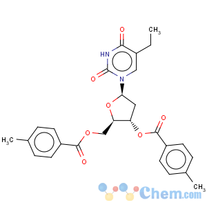 CAS No:29900-44-5 Uridine,2'-deoxy-5-ethyl-, 3',5'-bis(4-methylbenzoate) (9CI)