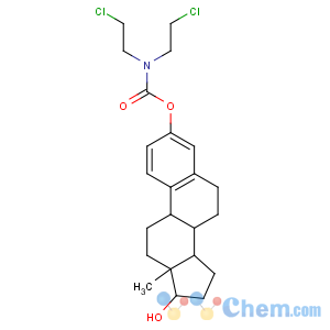 CAS No:2998-57-4 [(8R,9S,13S,14S,17S)-17-hydroxy-13-methyl-6,7,8,9,11,12,14,15,16,<br />17-decahydrocyclopenta[a]phenanthren-3-yl]<br />N,N-bis(2-chloroethyl)carbamate