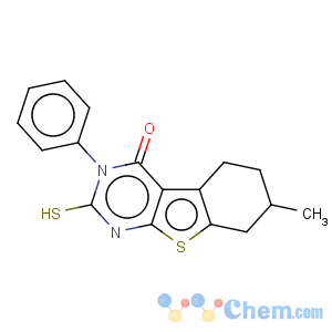 CAS No:299919-85-0 2-mercapto-7-methyl-3-phenyl-5,6,7,8-tetrahydro-3h-benzo[4,5]thieno[2,3-d]pyrimidin-4-one