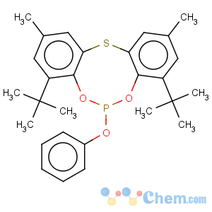 CAS No:30008-05-0 4,8-Di-tert-butyl-2,10-dimethyl-6-phenoxy-5,7-dioxa-12-thia-6-phospha-dibenzo[a,d]cyclooctene