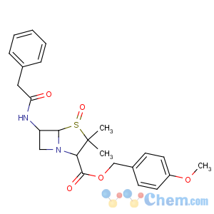 CAS No:30034-13-0 (4-methoxyphenyl)methyl<br />3,<br />3-dimethyl-4-oxo-6-[(2-phenylacetyl)amino]-4λ