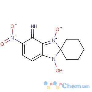 CAS No:300359-20-0 1-hydroxy-5-nitro-3-oxidospiro[benzimidazol-3-ium-2,<br />1'-cyclohexane]-4-imine