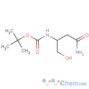 CAS No:30044-67-8 tert-butyl N-[(2S)-4-amino-1-hydroxy-4-oxobutan-2-yl]carbamate