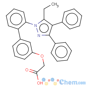 CAS No:300657-03-8 Acetic acid,2-[[2'-(5-ethyl-3,4-diphenyl-1H-pyrazol-1-yl)[1,1'-biphenyl]-3-yl]oxy]-