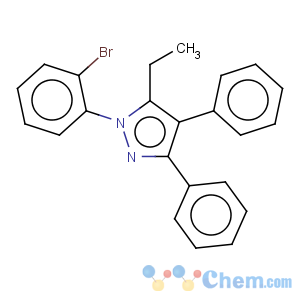 CAS No:300658-42-8 1H-Pyrazole,1-(2-bromophenyl)-5-ethyl-3,4-diphenyl-