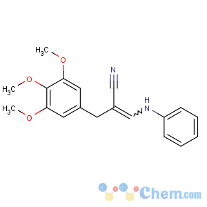 CAS No:30078-48-9 Benzenepropanenitrile,3,4,5-trimethoxy-a-[(phenylamino)methylene]-