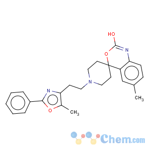 CAS No:300816-15-3 6-methyl-1'-[2-(5-methyl-2-phenyl-1,3-oxazol-4-yl)ethyl]spiro[3,1-benzoxazine-4,4'-piperidin]-2(1H)-one