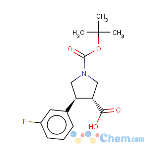 CAS No:301226-53-9 1,3-Pyrrolidinedicarboxylicacid, 4-(3-fluorophenyl)-, 1-(1,1-dimethylethyl) ester, (3R,4S)-rel-
