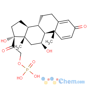 CAS No:302-25-0 Pregna-1,4-diene-3,20-dione,11,17-dihydroxy-21-(phosphonooxy)-, (11b)-