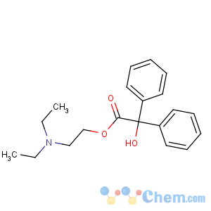 CAS No:302-40-9 2-(diethylamino)ethyl 2-hydroxy-2,2-diphenylacetate