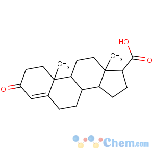 CAS No:302-97-6 (8S,9S,10R,13S,14S,17S)-10,13-dimethyl-3-oxo-1,2,6,7,8,9,11,12,14,15,16,<br />17-dodecahydrocyclopenta[a]phenanthrene-17-carboxylic acid