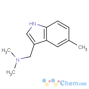 CAS No:30218-58-7 N,N-dimethyl-1-(5-methyl-1H-indol-3-yl)methanamine