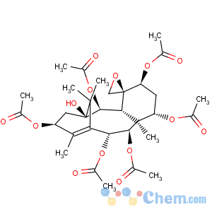 CAS No:30244-37-2 Spiro[6,10-methanobenzocyclodecene-4(6H),2'-oxirane]-1,3,5,6,8,11,12-heptol,1,2,3,4a,5,7,8,11,12,12a-decahydro-9,12a,13,13-tetramethyl-,1,3,5,8,11,12-hexaacetate, (1S,2'R,3S,4aR,5S,6S,8S,11R,12R,12aS)- (9CI)