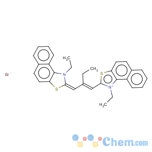 CAS No:3028-94-2 Naphtho[1,2-d]thiazolium,1-ethyl-2-[2-[(1-ethylnaphtho[1,2-d]thiazol-2(1H)-ylidene)methyl]-1-buten-1-yl]-,bromide (1:1)