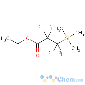 CAS No:302911-89-3 Propanoic-2,2,3,3-d4acid, 3-(trimethylsilyl)-, ethyl ester (9CI)