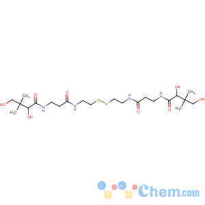 CAS No:303-05-9 Butanamide,N,N'-[dithiobis[2,1-ethanediylimino(3-oxo-3,1-propanediyl)]]bis[2,4-dihydroxy-3,3-dimethyl-,(2R,2'R)-