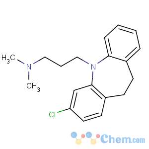 CAS No:303-49-1 3-(2-chloro-5,6-dihydrobenzo[b][1]benzazepin-11-yl)-N,<br />N-dimethylpropan-1-amine