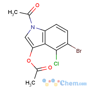 CAS No:3030-06-6 (1-acetyl-5-bromo-4-chloroindol-3-yl) acetate