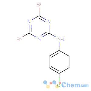CAS No:30357-83-6 4,6-dibromo-N-(4-chlorophenyl)-1,3,5-triazin-2-amine