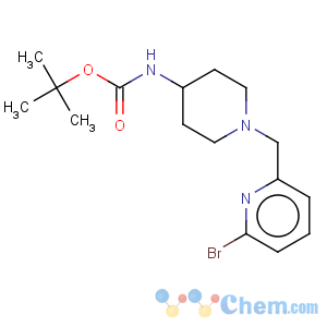 CAS No:303763-37-3 Carbamic acid,[1-[(6-bromo-2-pyridinyl)methyl]-4-piperidinyl]-, 1,1-dimethylethyl ester (9CI)