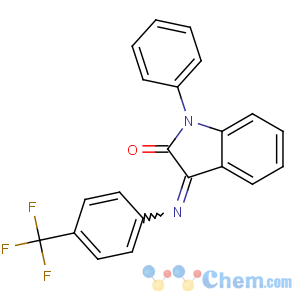 CAS No:303984-47-6 1-phenyl-3-[4-(trifluoromethyl)phenyl]iminoindol-2-one