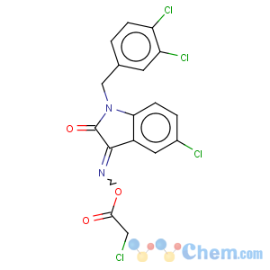 CAS No:303998-56-3 5-chloro-3-{[(chloroacetyl)oxy]imino}-1-(3,4-dichlorobenzyl)-1,3-dihydro-2H-indol-2-one