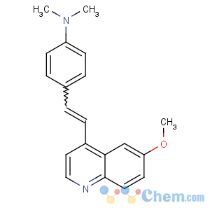CAS No:304-16-5 Benzenamine,4-[2-(6-methoxy-4-quinolinyl)ethenyl]-N,N-dimethyl-