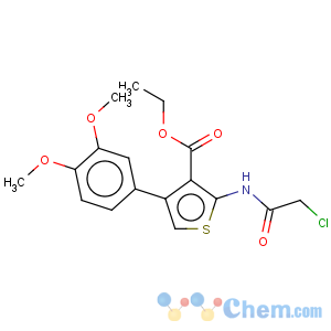 CAS No:304863-82-9 3-Thiophenecarboxylicacid, 2-[(2-chloroacetyl)amino]-4-(3,4-dimethoxyphenyl)-, ethyl ester