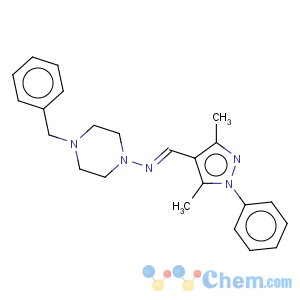 CAS No:304909-07-7 1-Piperazinamine,N-[(3,5-dimethyl-1-phenyl-1H-pyrazol-4-yl)methylene]-4-(phenylmethyl)-